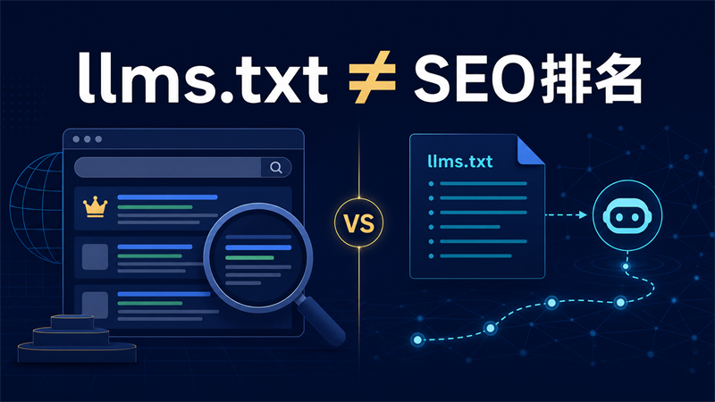 Google明确：llms.txt不影响SEO排名，企业应先做好基础SEO